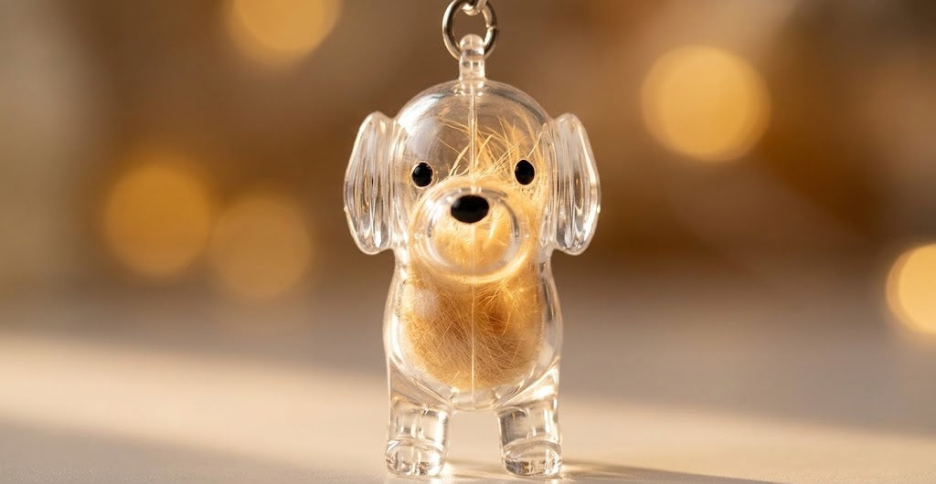 Dog Fur Keepsake Charm