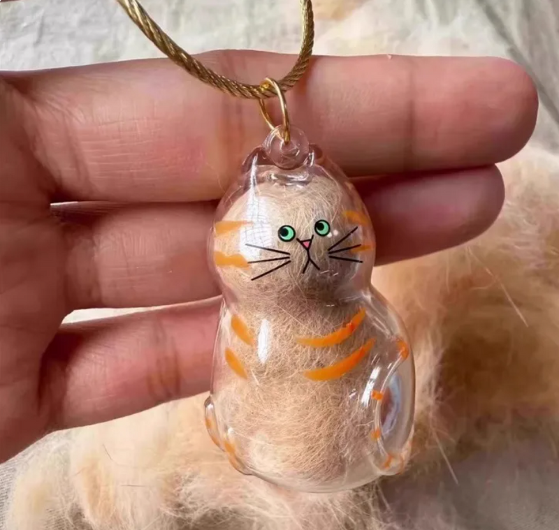 Cat Fur Keepsake Charm